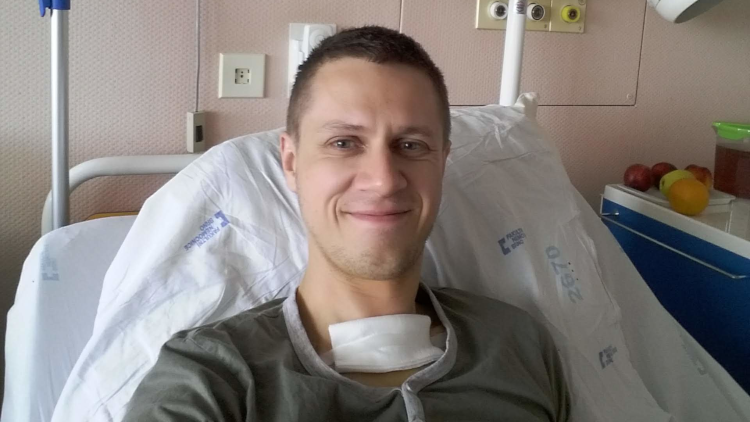 Mirek Sedlák - po operaci nádoru.