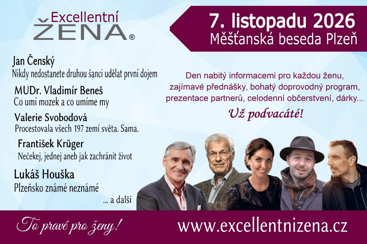 👩‍🦰👩‍🦳20. vzdělávací a zážitkové setkání EXCELLENTNÍ ŽENA®